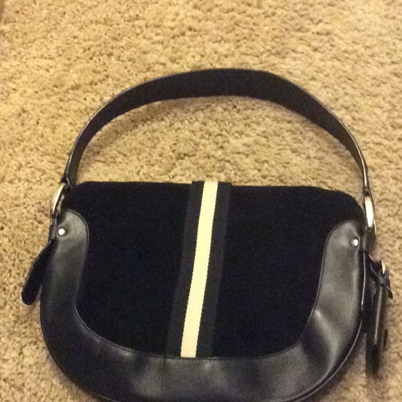 Bally velvet leather shoulder bag - Picture 3 of 8